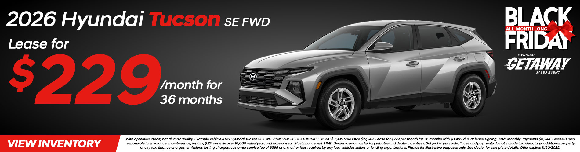 2026  Hyundai Tucson SE