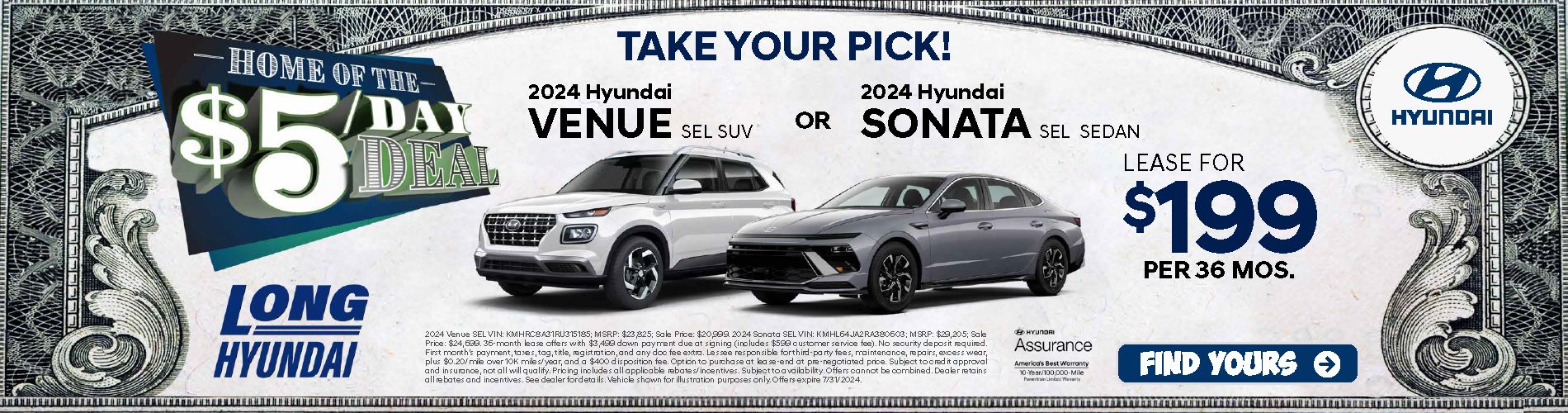 2024 Take your pick! Venue or Sonata